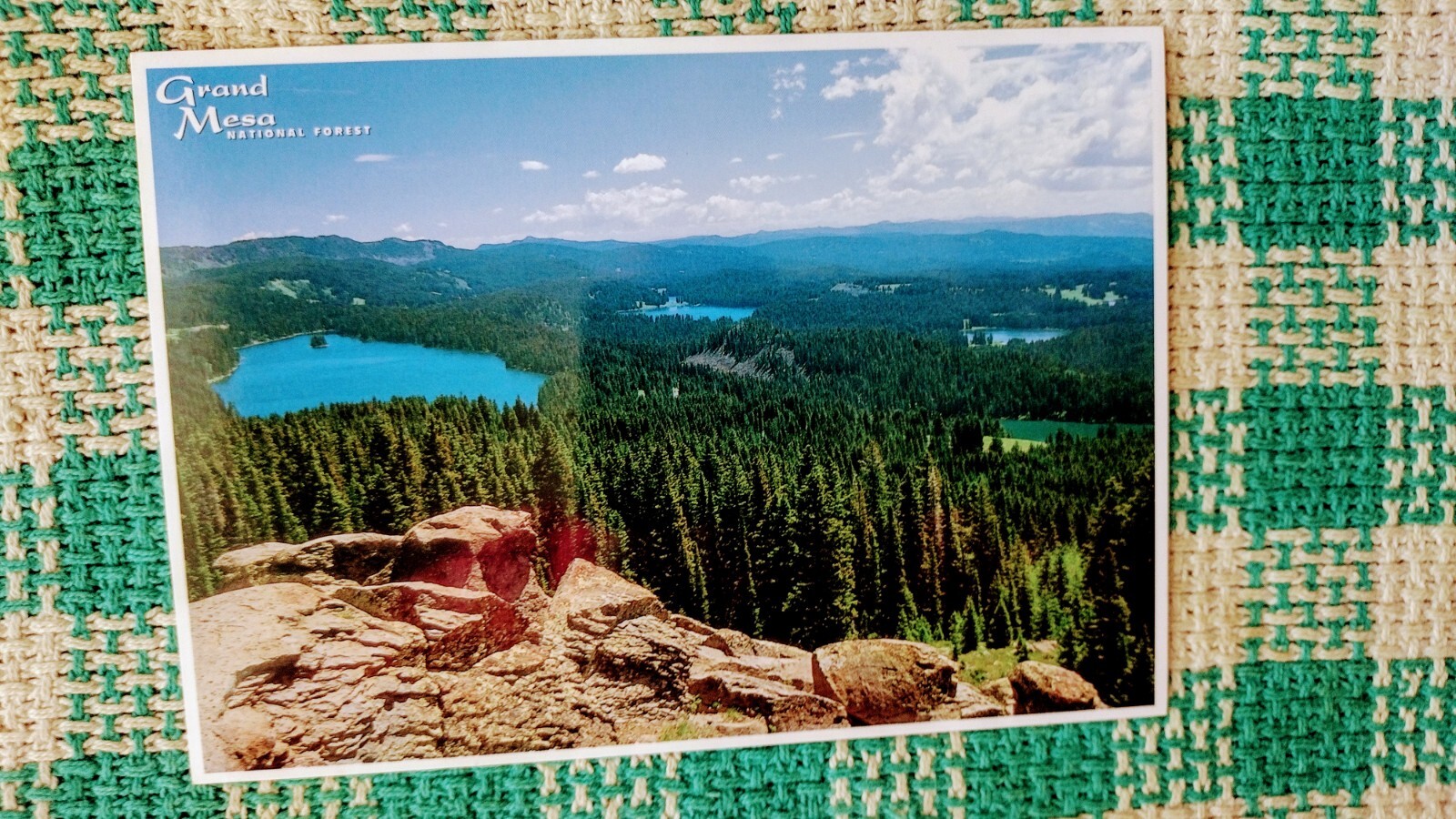 BEAUTIFUL POST CARD GRAND MESA NATIONAL FOREST USA. (THE PACIFIC NORTHWEST)