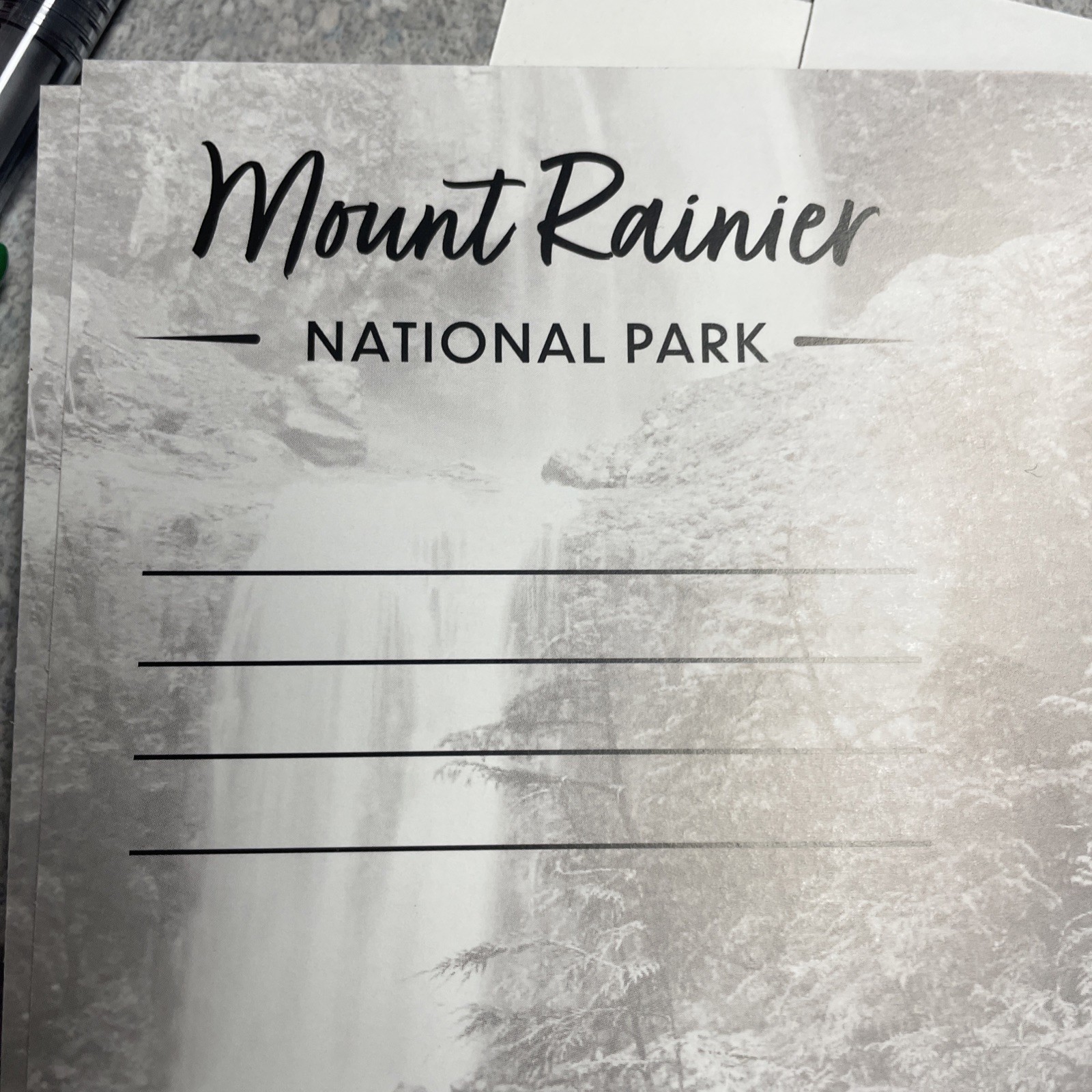 Mount Rainier National Park Gift Pack – Postcards / Decals / Brochure