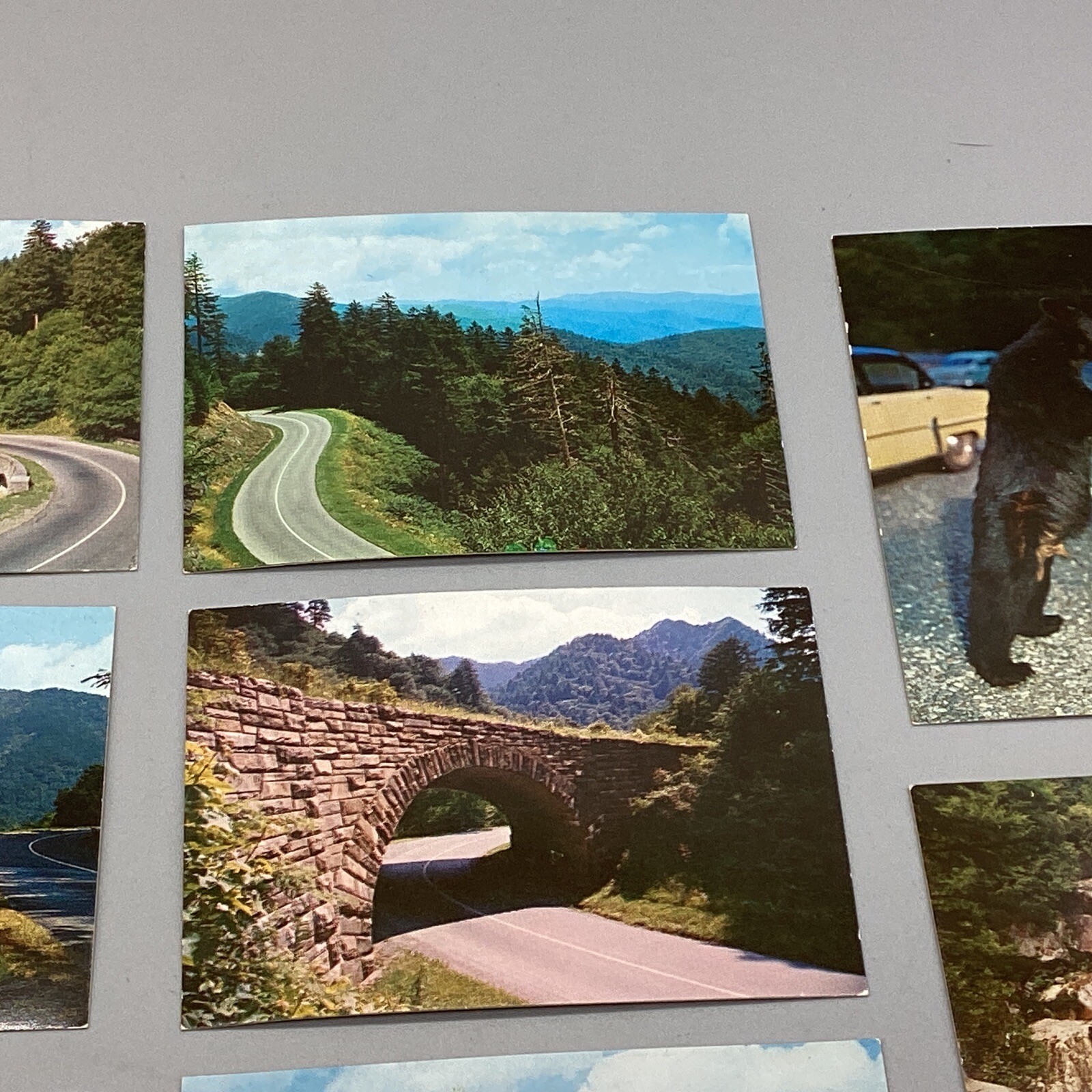 GREAT SMOKY MOUNTAINS NATIONAL PARK 2.5”x3.5” CLINE Card Travel Souvenir LOT x 8