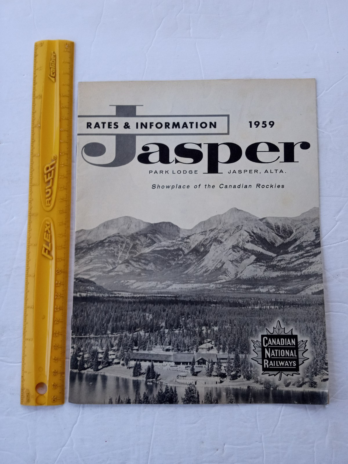 JASPER PARK LODGE Alberta 1959 Rates Information Book Canadian National Railways
