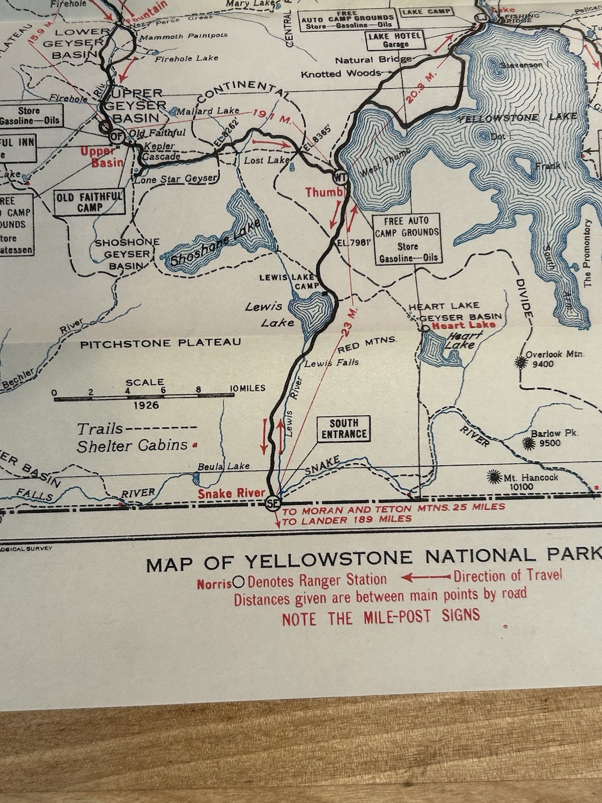 VTG 1926 Yellowstone National Park Wyoming Rules and Regulations Book Gov Print