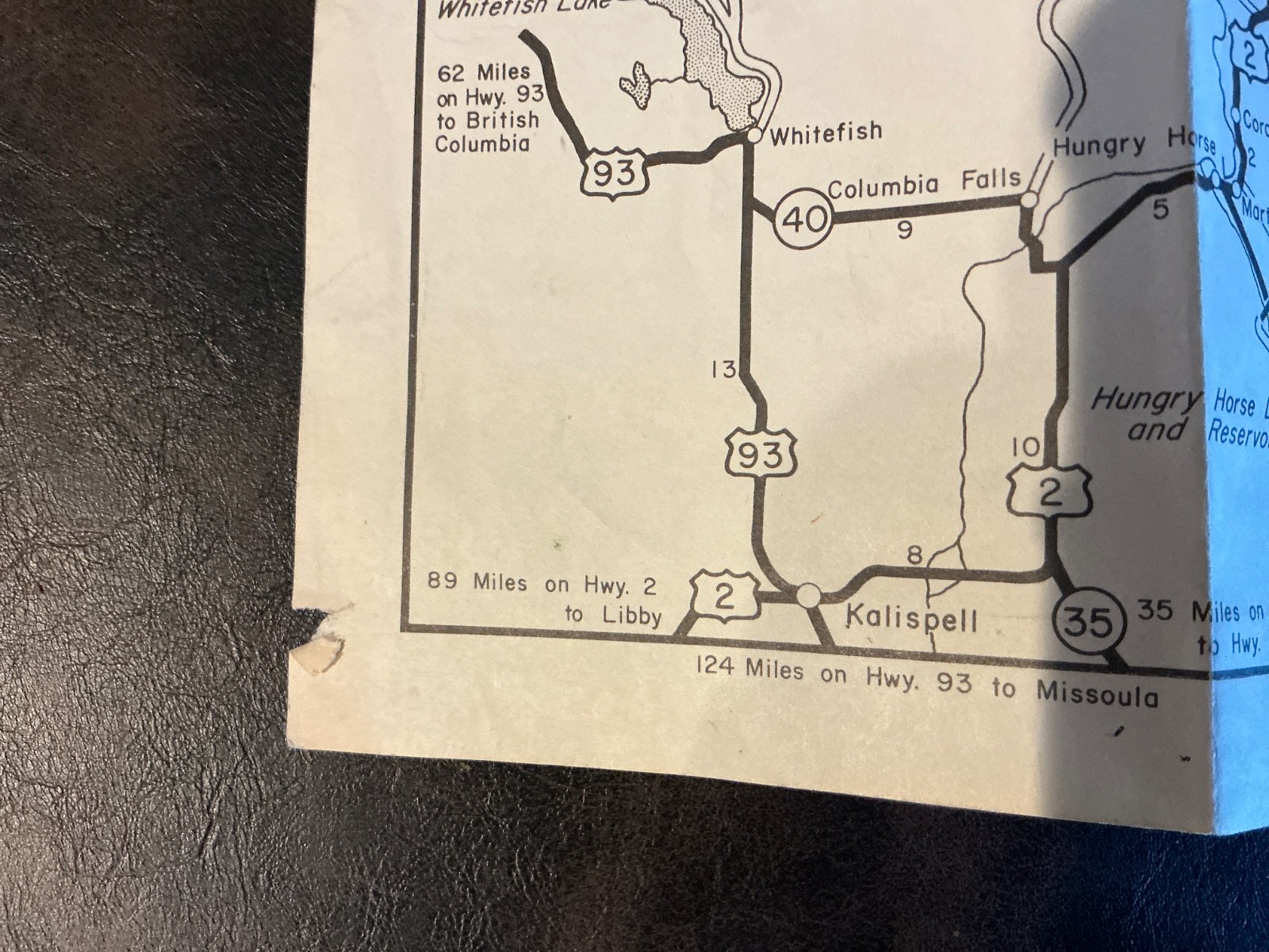 Glacier National Park map March 31, 1962