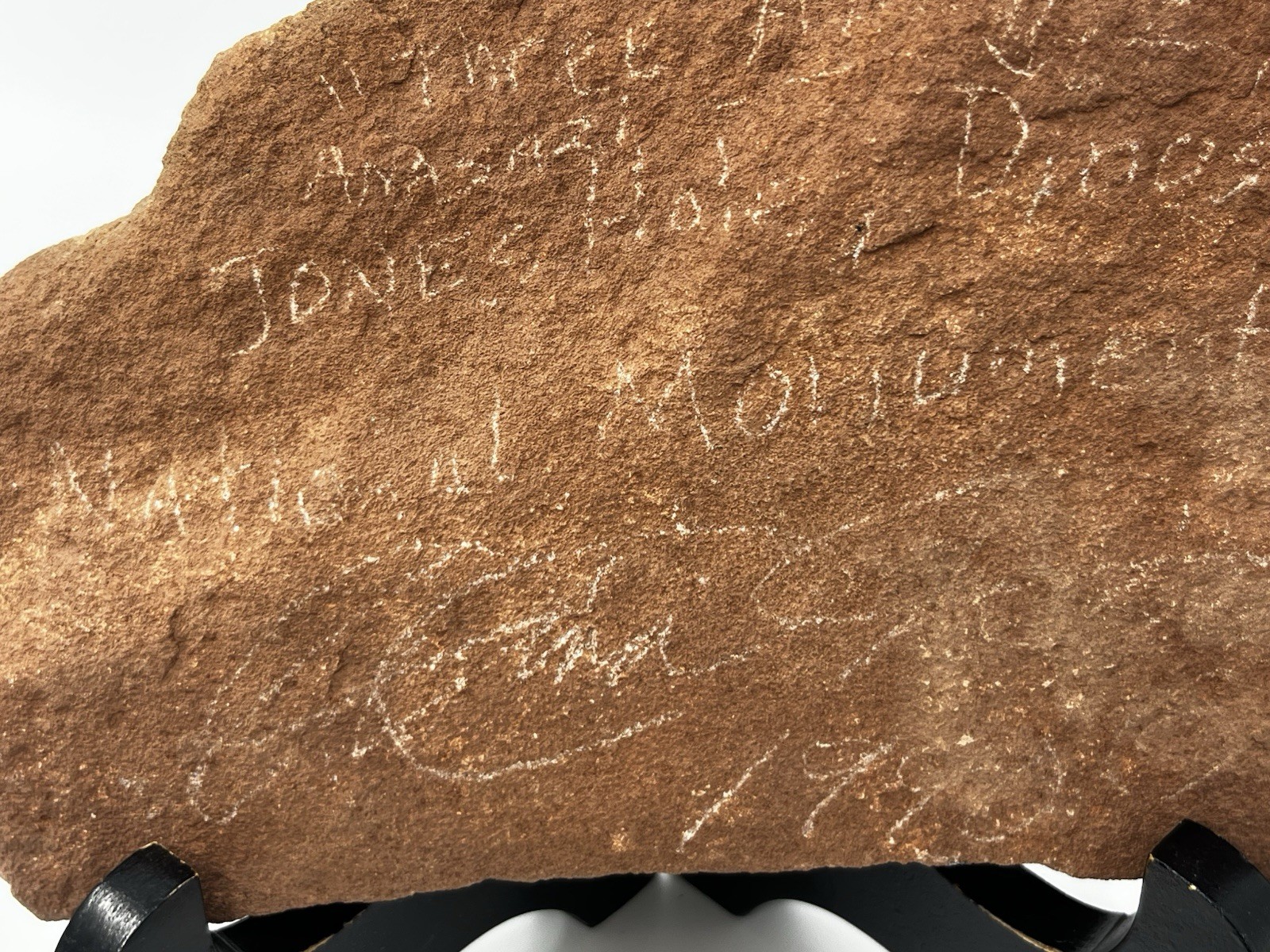 1990 Replica Three Amigos Petroglyph from Dinosaur National Monument Sandstone