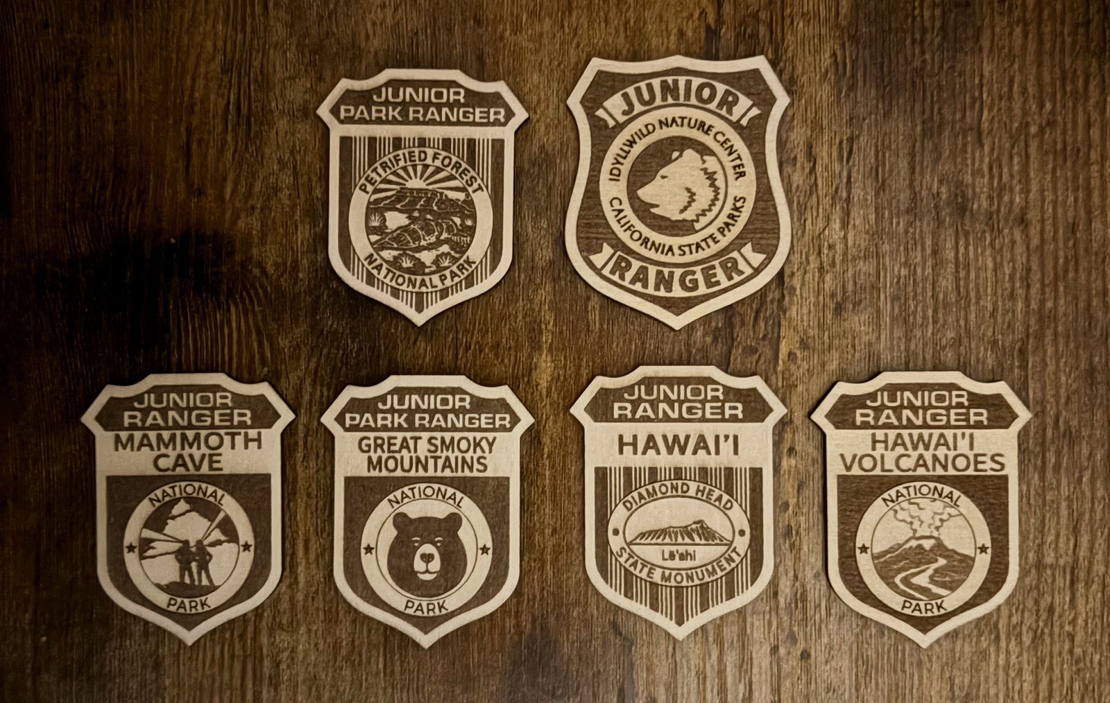 All National Park Service Junior Ranger Badges – Sold Individually