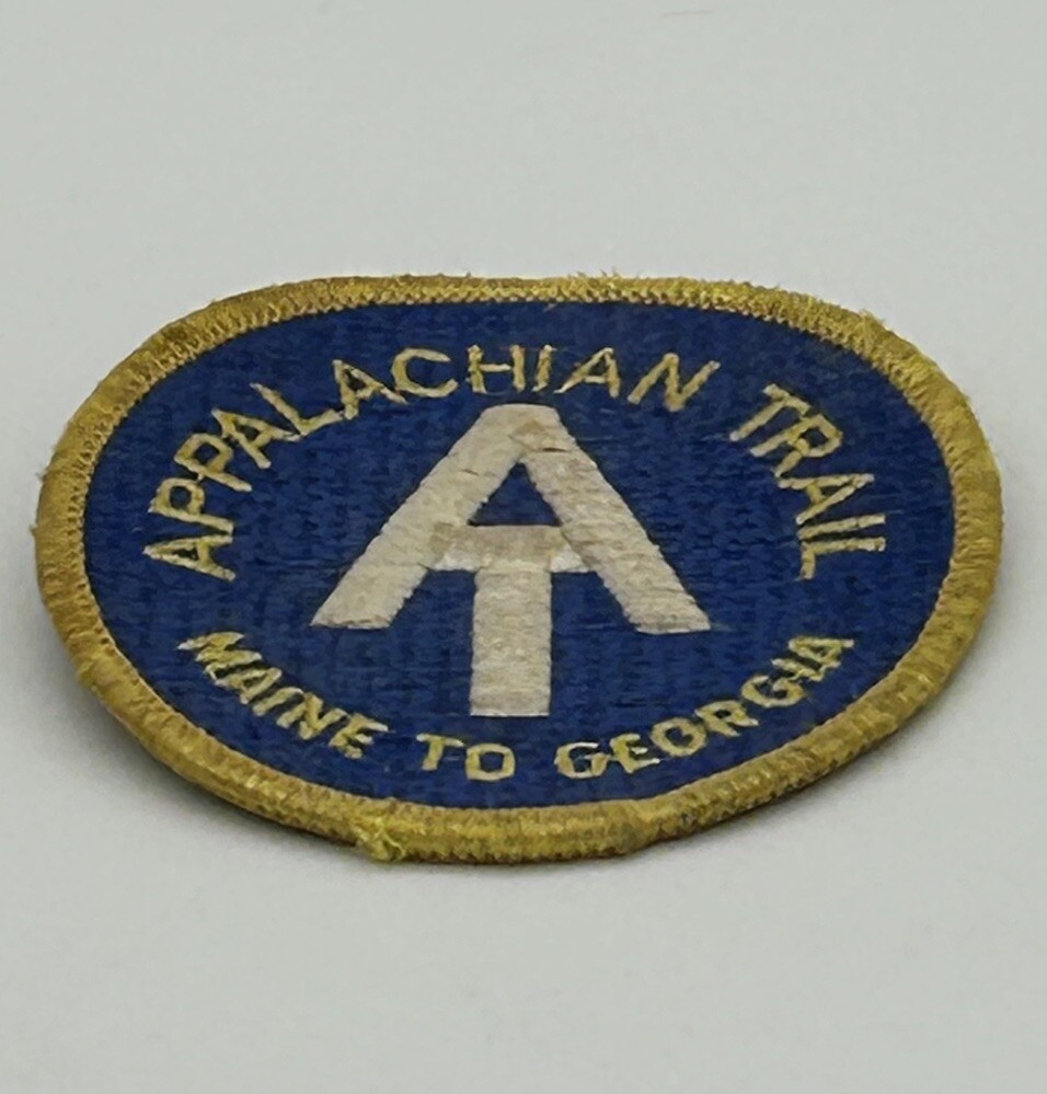 Appalachian Trail Maine to Georgia Embroidered Hiking Patch Blue/yellow 3″