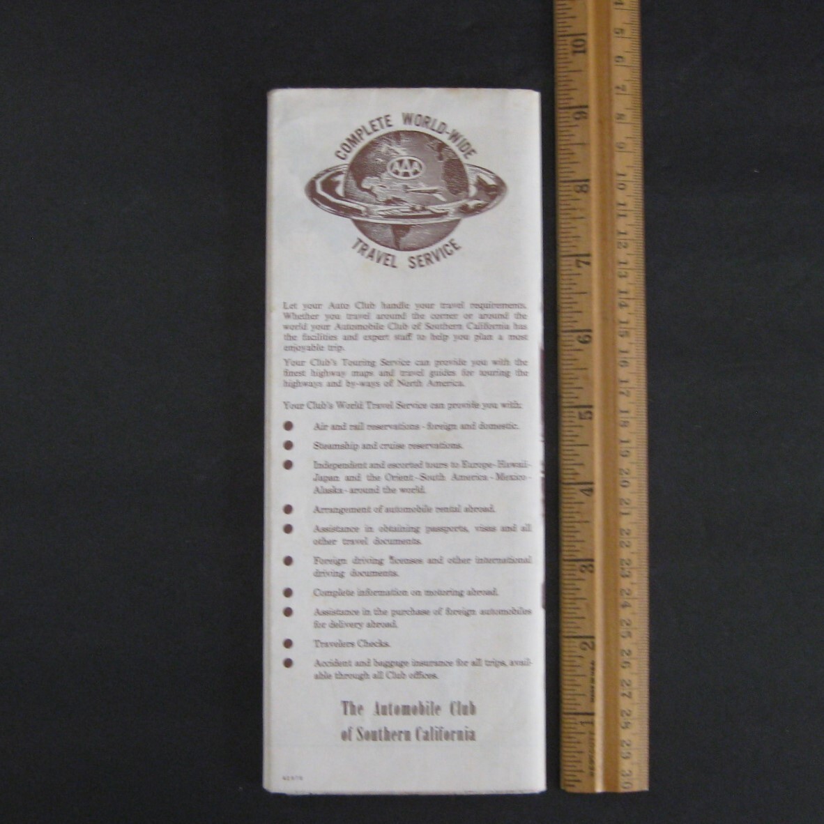 Inyo Sequoia Outing Map National Park Hiking California AAA Vintage 1970s