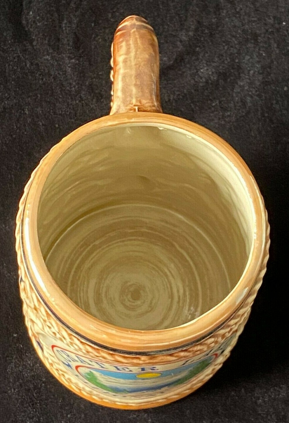 Vintage Crater Lake National Park Lusterware Stein Made in Japan