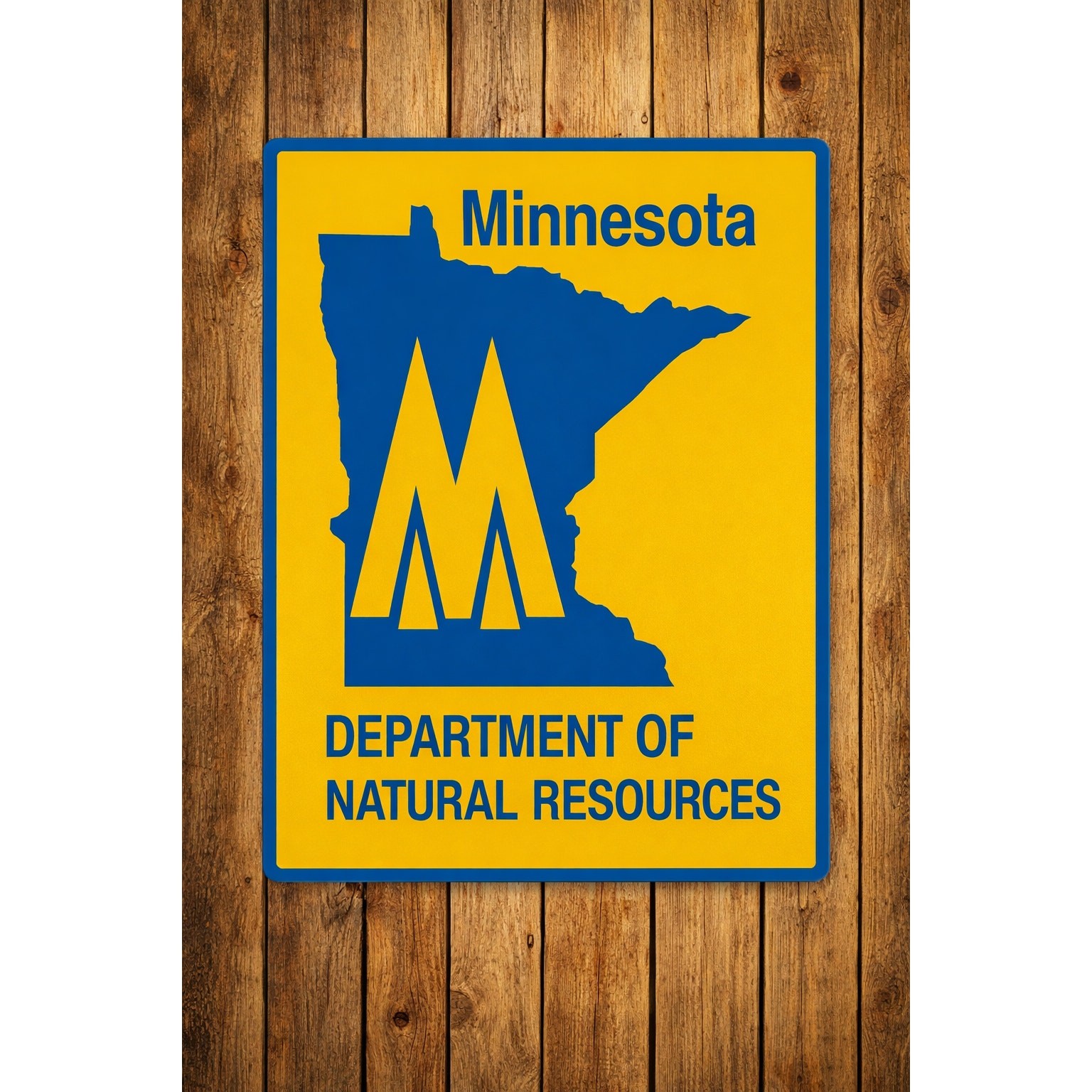 Minnesota DNR Sign Department of Natural Resources Hike Trail Outdoors Hunt Fish