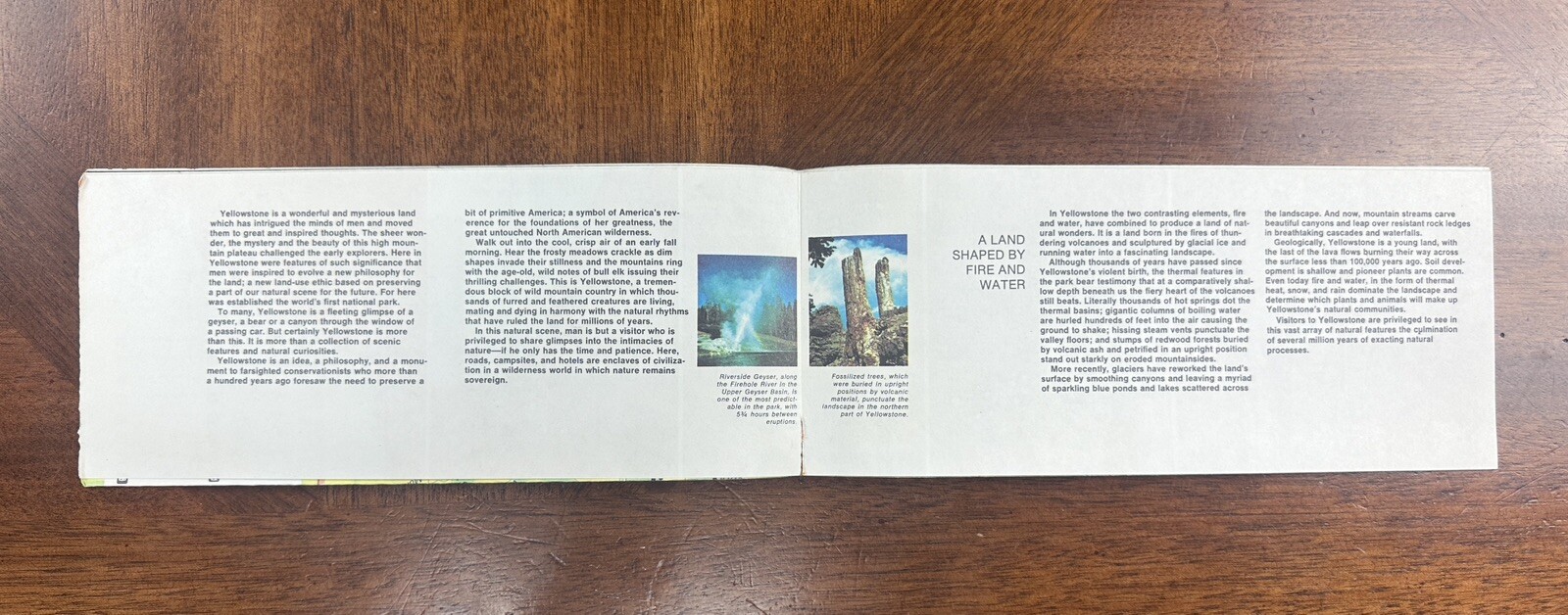 1975 Travel Brochures Yellowstone National Park Map Ephemera Dept of Interior