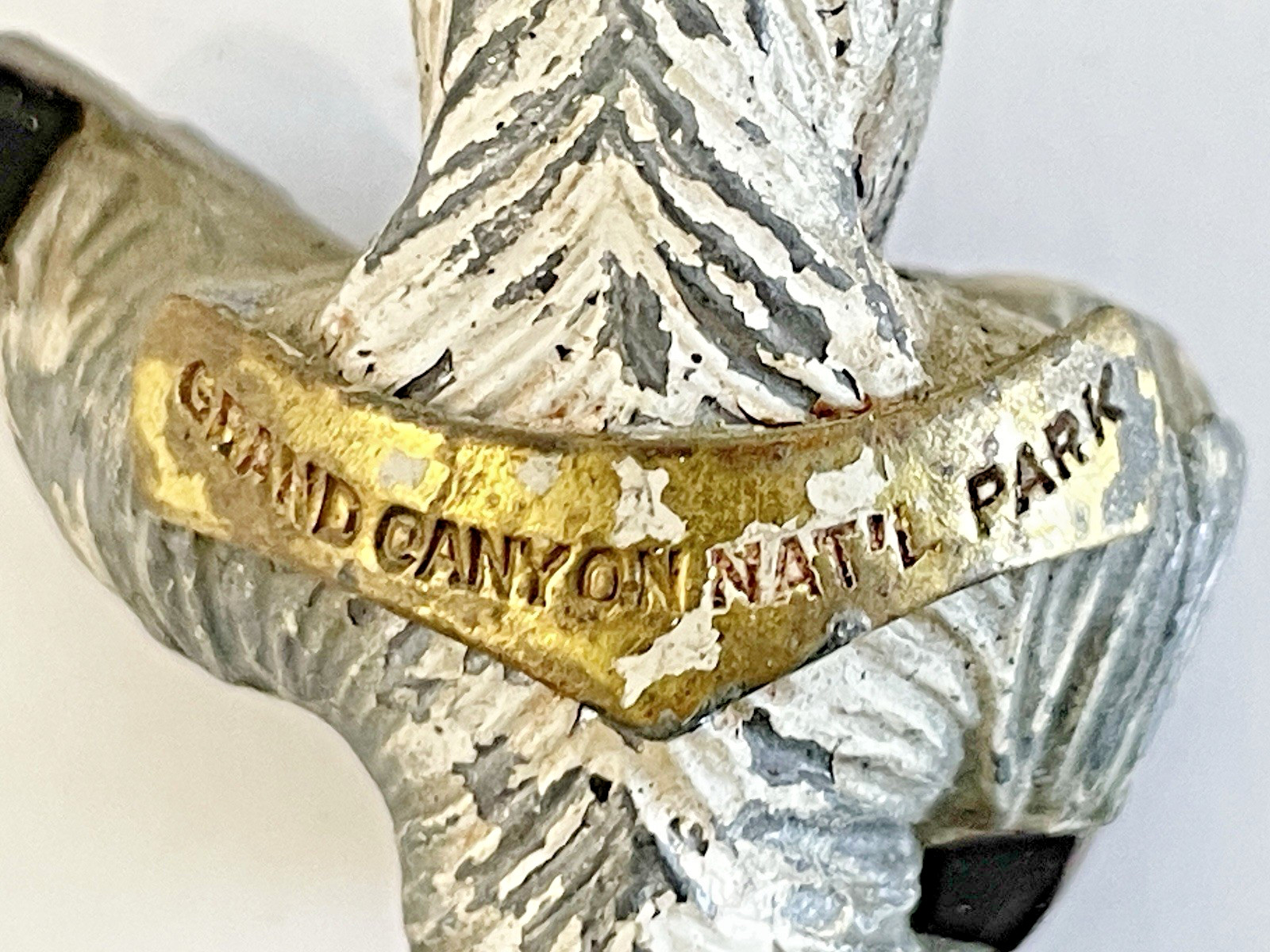 VTG Cast Iron Dog Guitar Grand Canyon National Park tourist Souvenir 1940’s