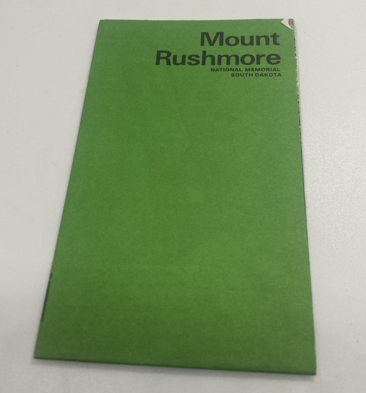 Vintage 1973 Small Mount Rushmore National Memorial South Dakota brochure NICE