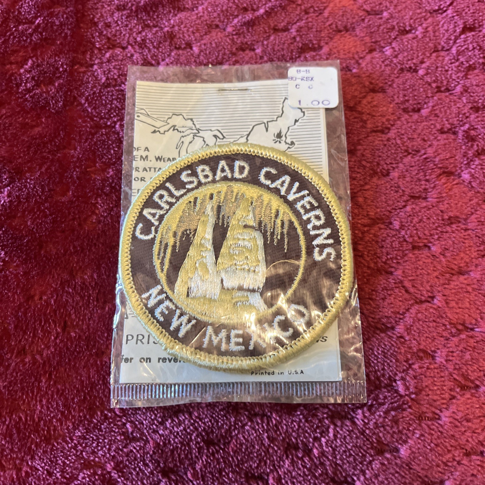 Vtg Trailblazer Emblems New Mexico CARLSBAD CAVERNS NATIONAL PARK Patch