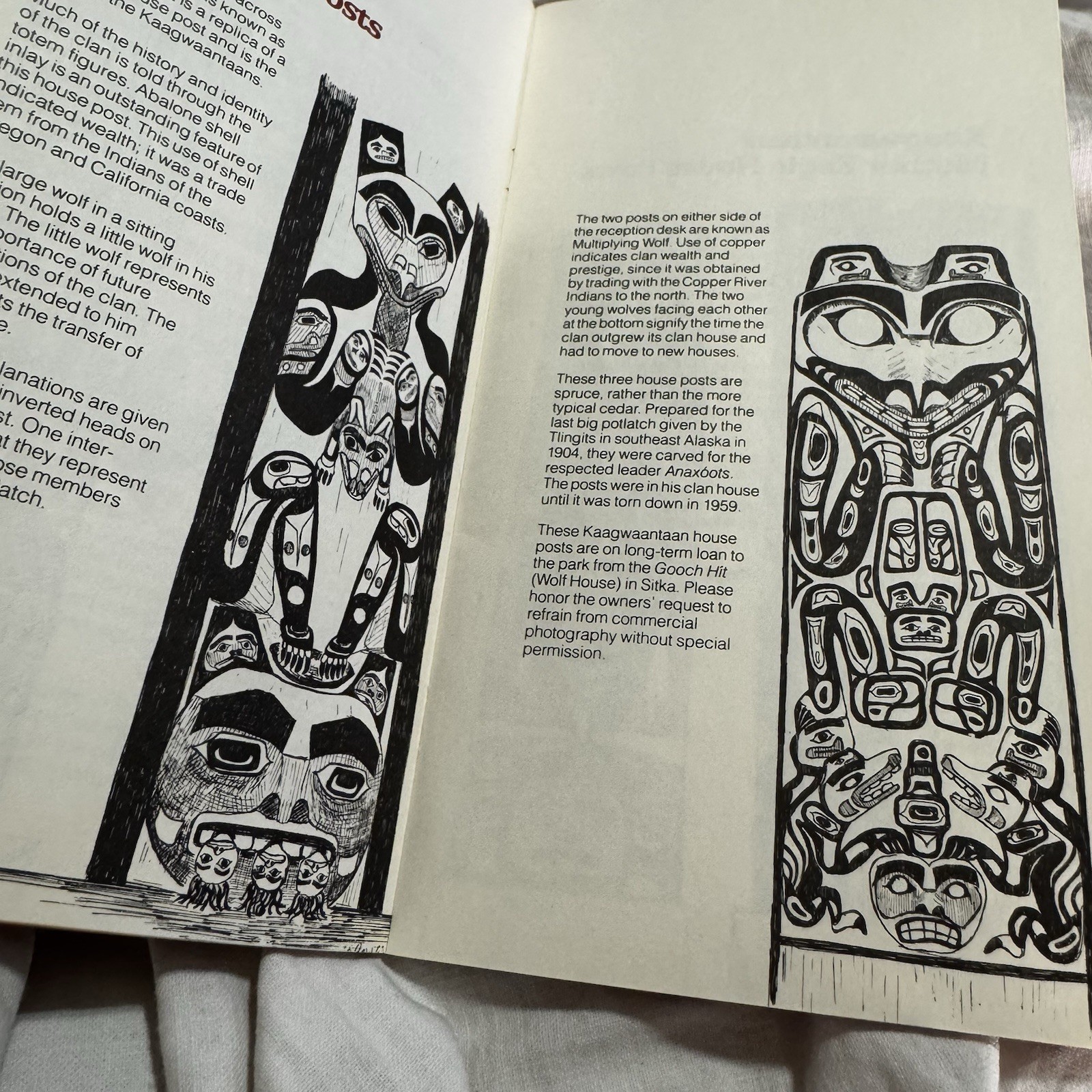 1980 “Carved History” Totem Poles House Posts Sitka National Historical Park AK