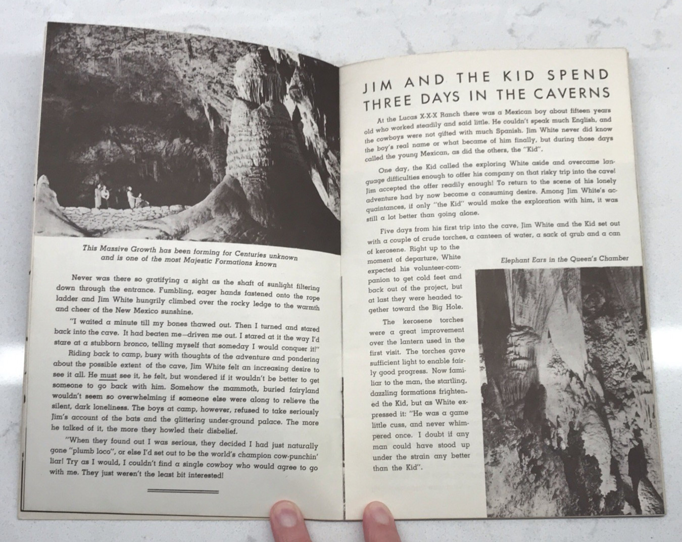 Jim White Carlsbad Caverns National Park Souviner Booklet & Post Cards 2 RPPC