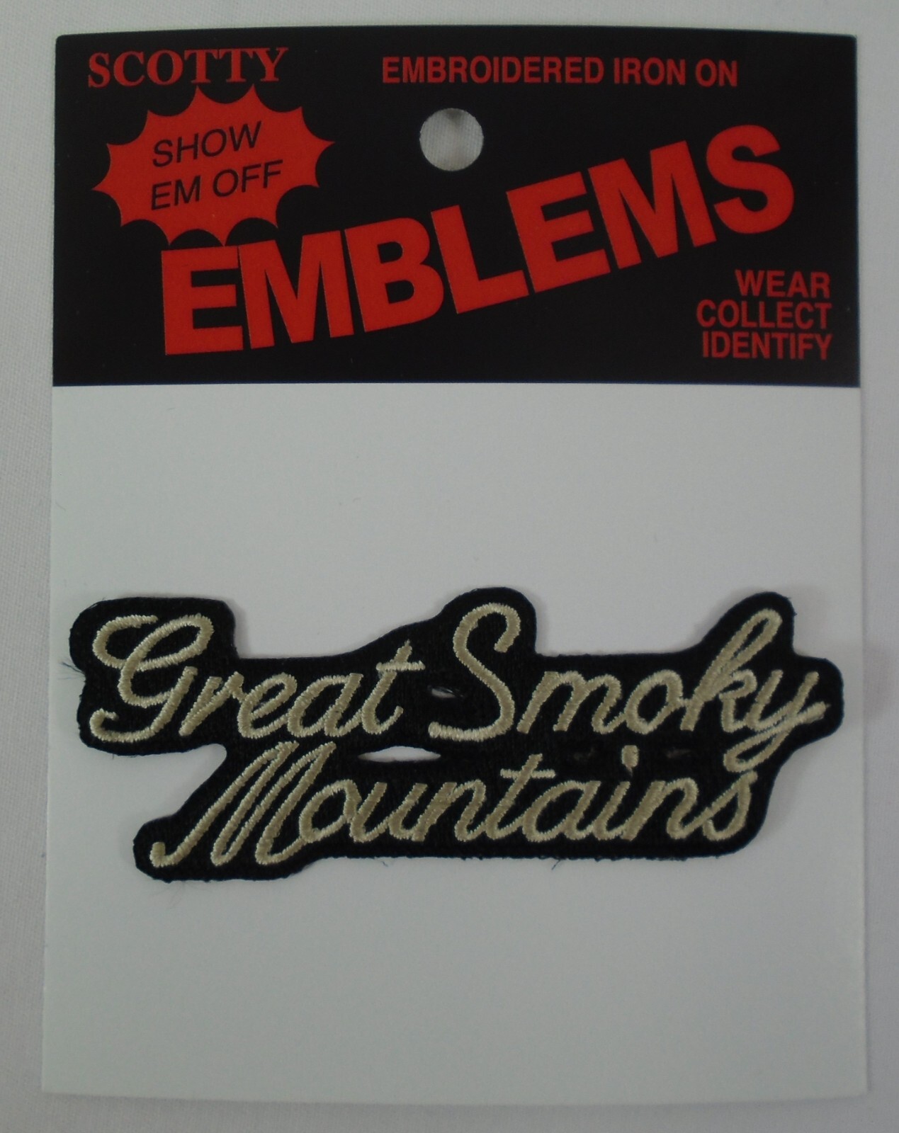 Great Smoky Mountains Iron On Patch Gatlinburg Pigeon Forge Tennessee GSMNP