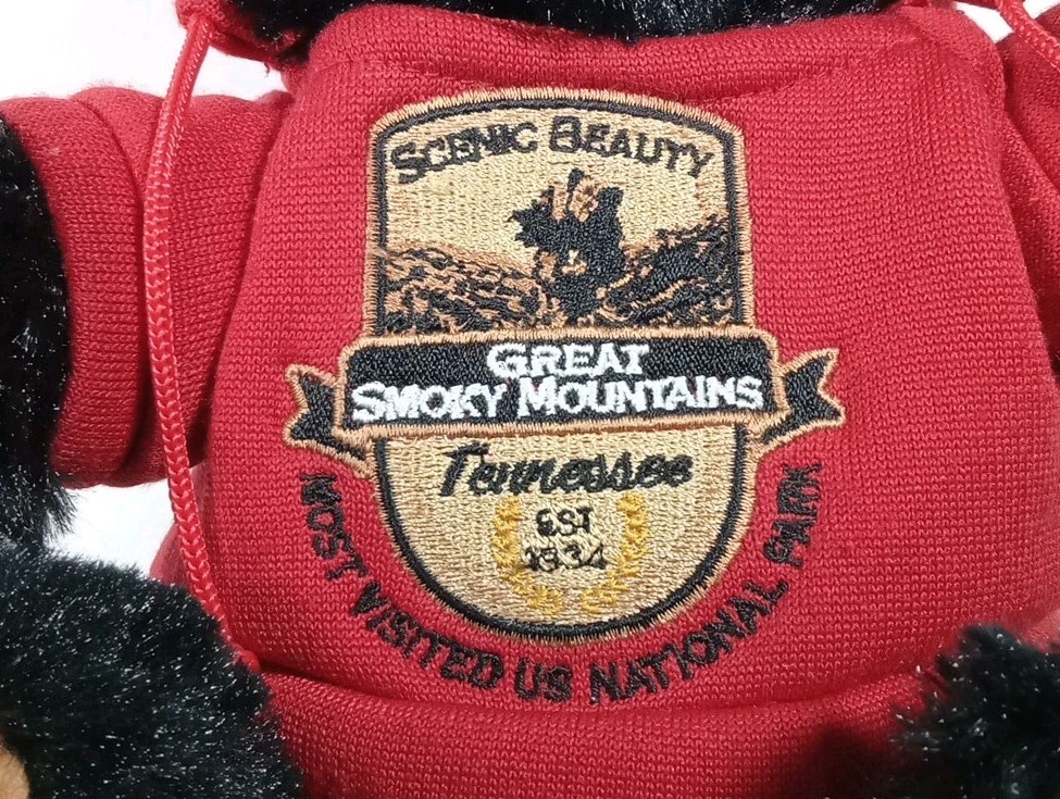 Great Smoky Mountains National Park TN Plush Teddy Bear Red Hoodie Wild Republic