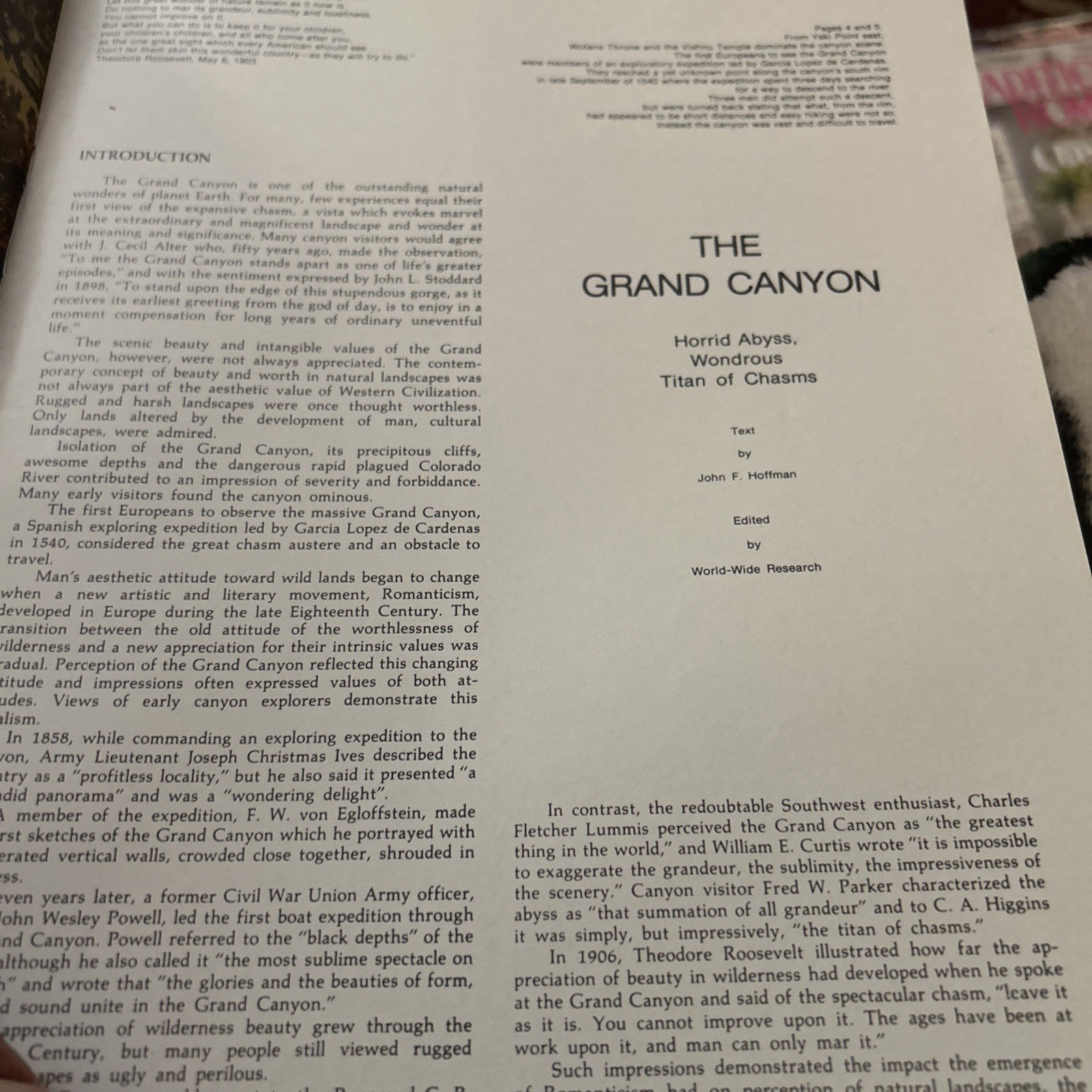 Photographs Grand Canyon Guide Book National Parkways National Park Vintage 1977