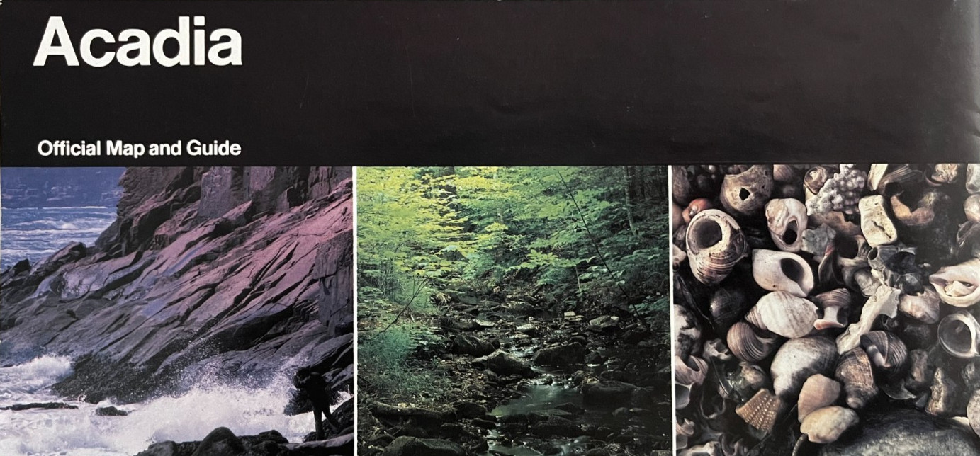 Vintage 1992 ACADIA NP – Maine NATIONAL PARK SERVICE UNIGRID BROCHURE/MAP OOP