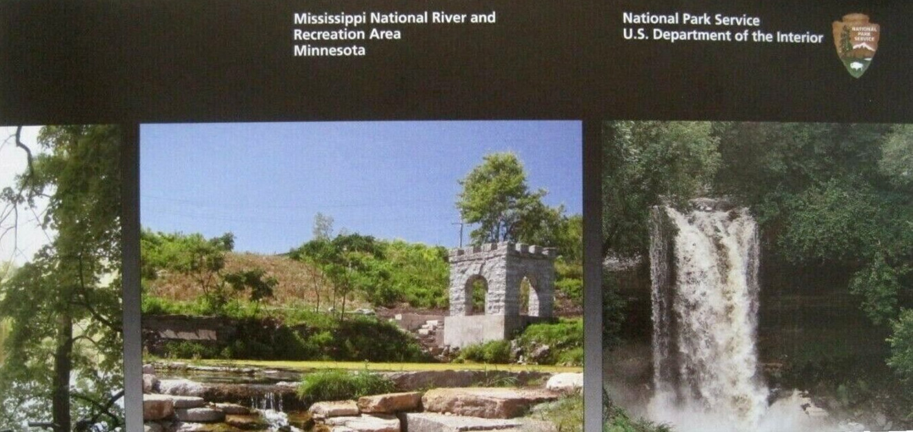 Mississippi National River Rec Area National Park Service Unigrid Brochure Map