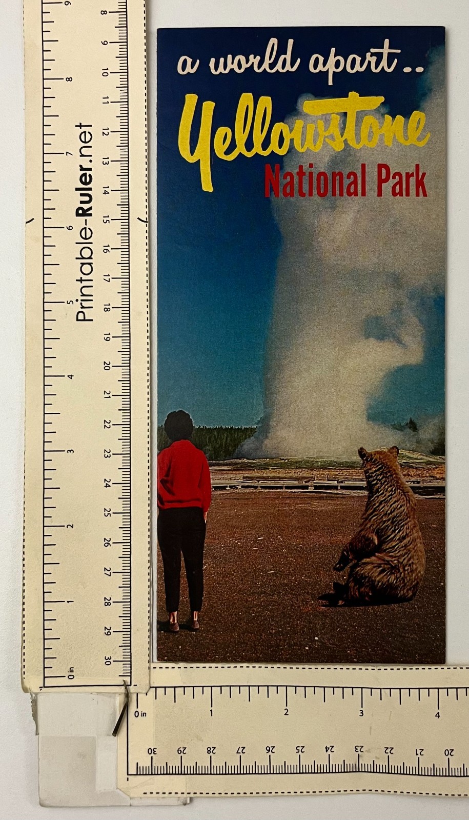 1960s Yellowstone National Park Wyoming A World Apart WY Vintage Travel Brochure