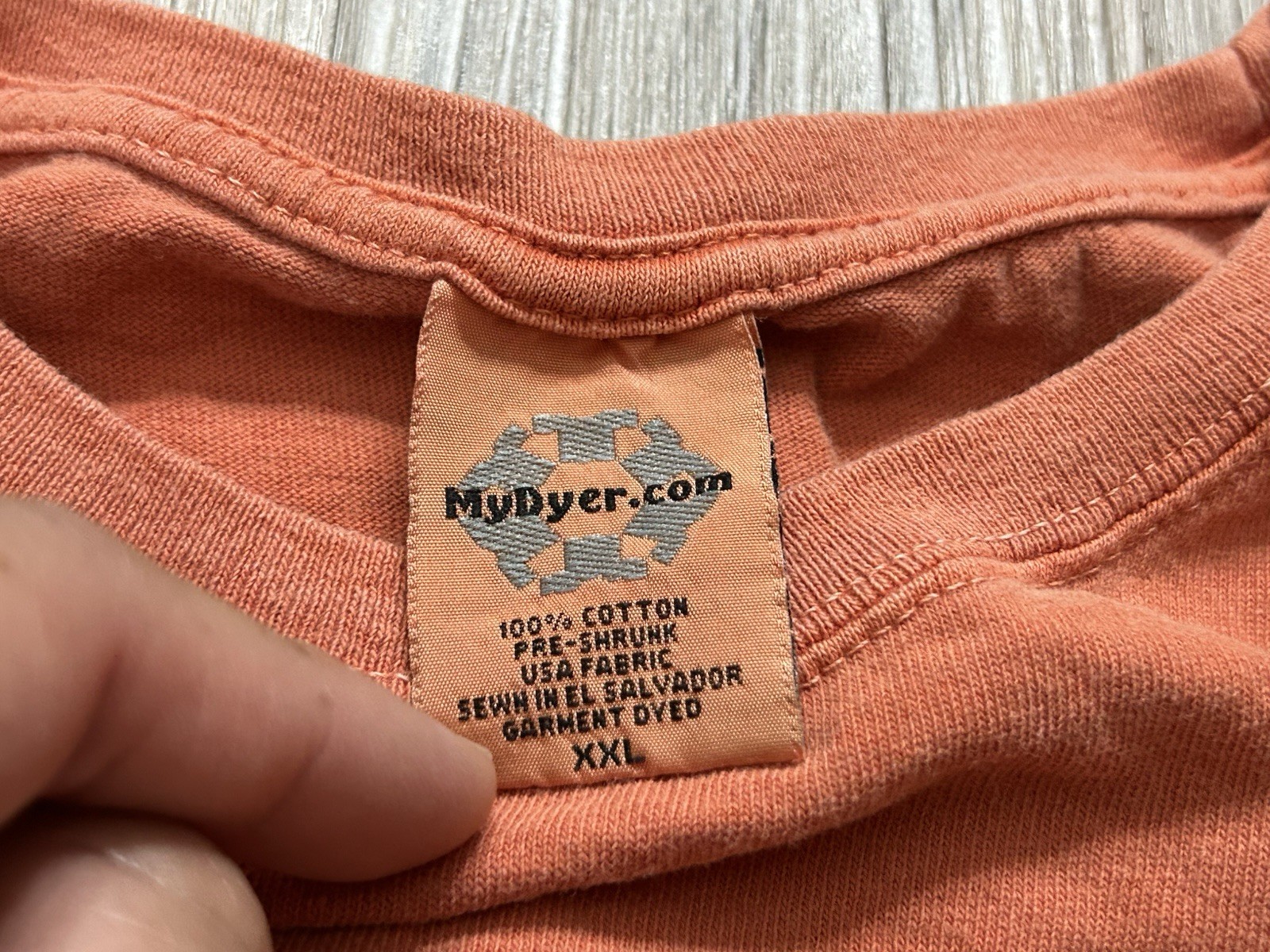 Vintage Bison Country Yellowstone National Park My Dyer Orange Shirt XXL
