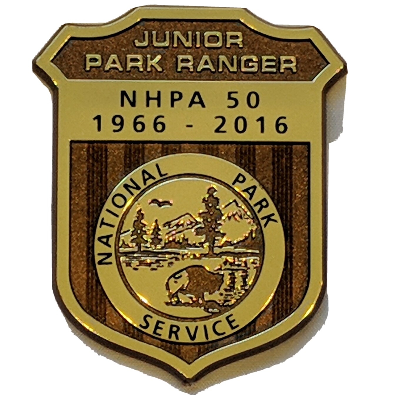 NHPA 50 1966-2016 Park Service Jr National Park Ranger Plastic Souvenir Badge