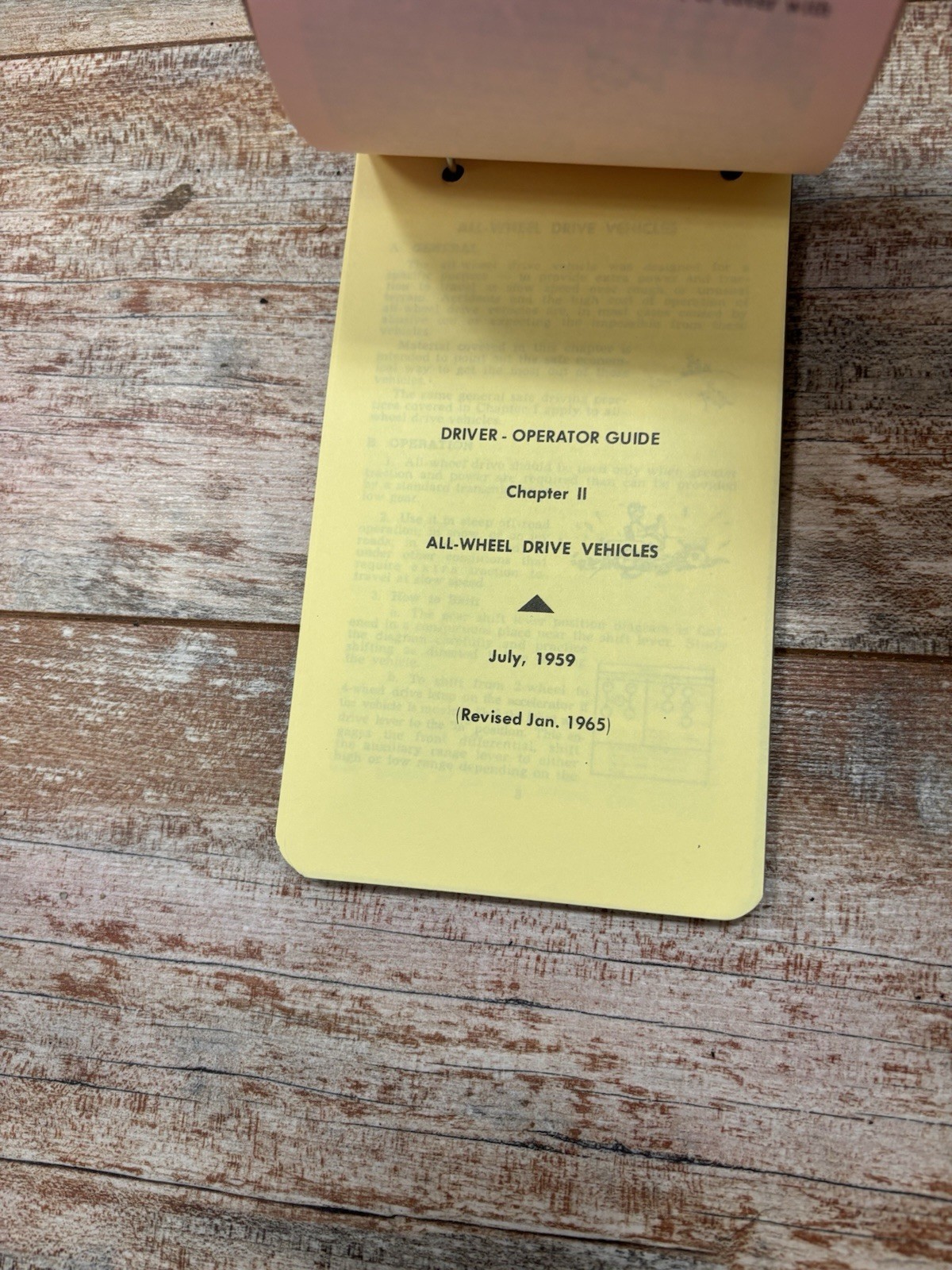 1960s United States Forest Service Driver Operator Guidebook Great Graphics!