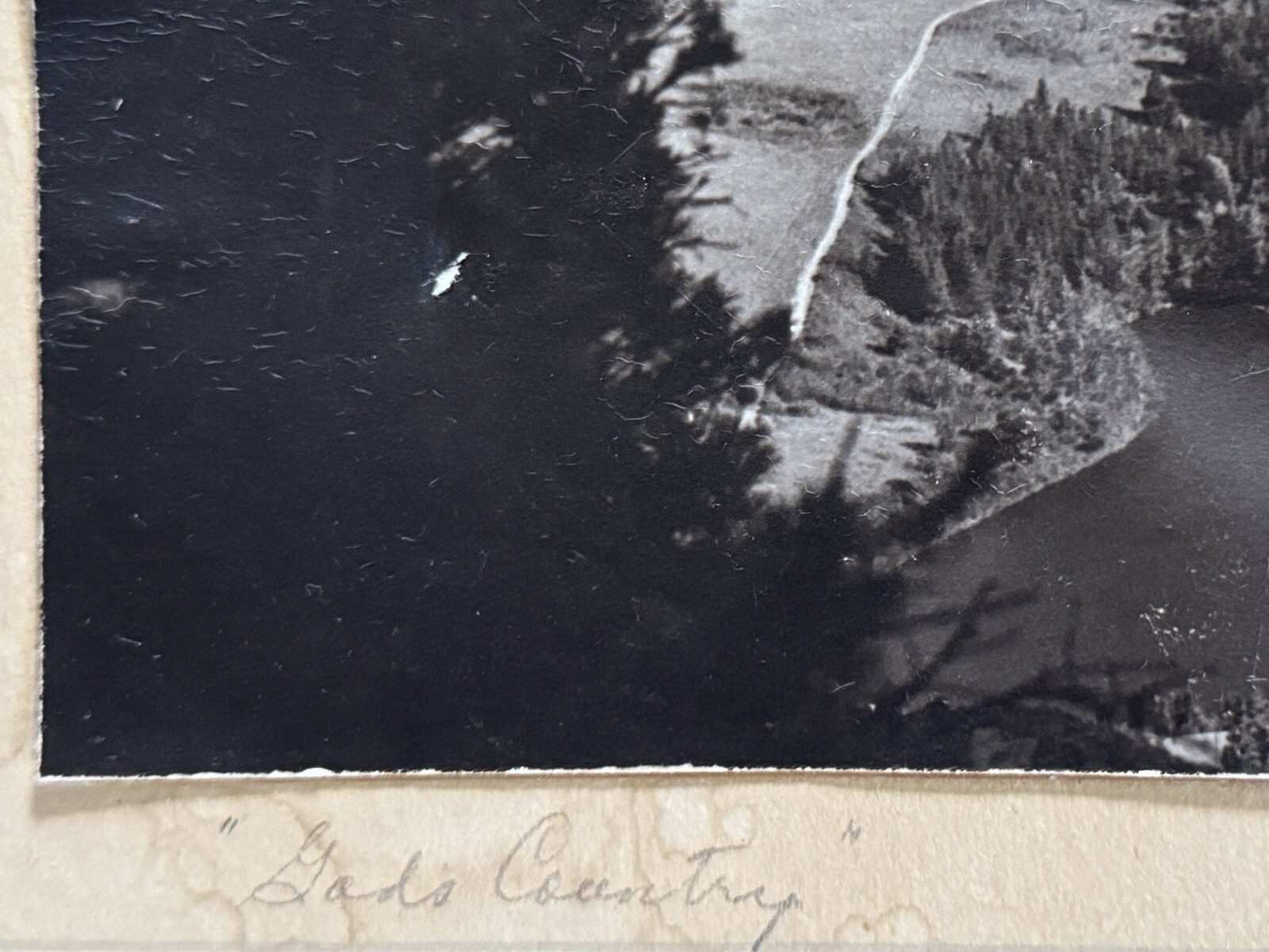 VTG 1950s Waterton Lakes Prince of Wales Hotel B&W Photo Denny Ranson Edmonton