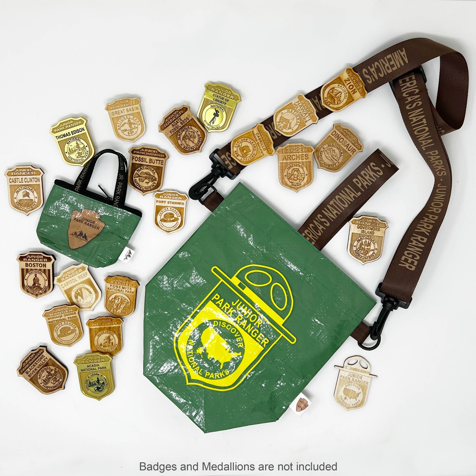National Park Junior Ranger Tote Set Waterproof Adventure Travel Bags