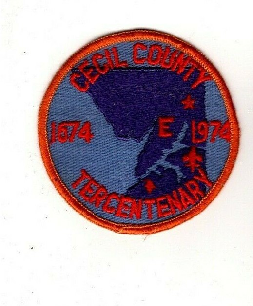 Cecil County, Maryland 1974 Tercentenary, Vintage Patch