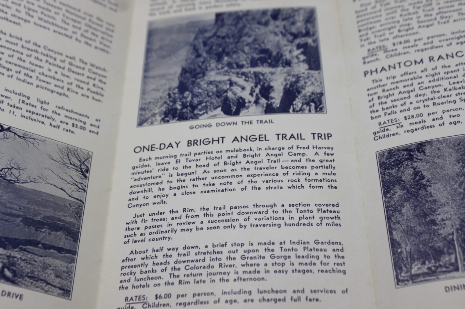 Grand Canyon National Park Travel Brochure EL Tovar Hotel