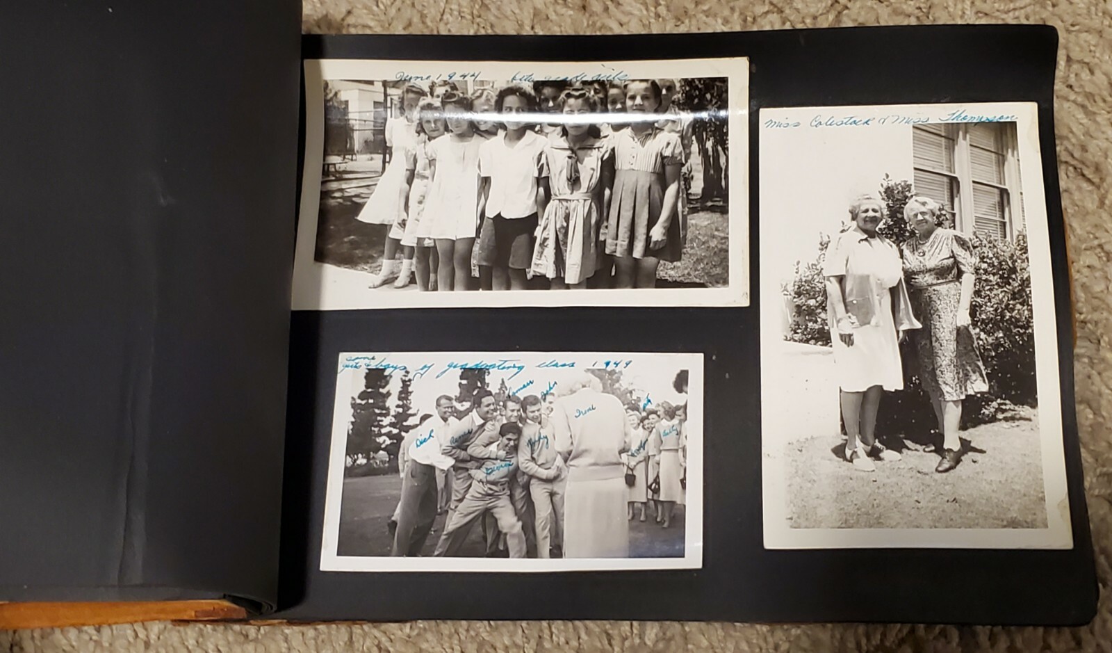 Vintage 1900’s Leather Photo Album B/W Photos Sequoia Nat’l. Park Gen. Sherman