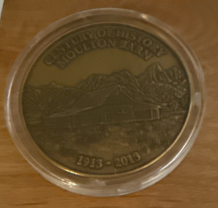 Century Of History Moulton Barn, Grand Teton National Park Token 1913-2013