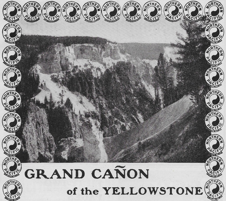 1904 Northern Pacific Railroad – Grand Canyon of the Yellowstone Travel VTG Ad