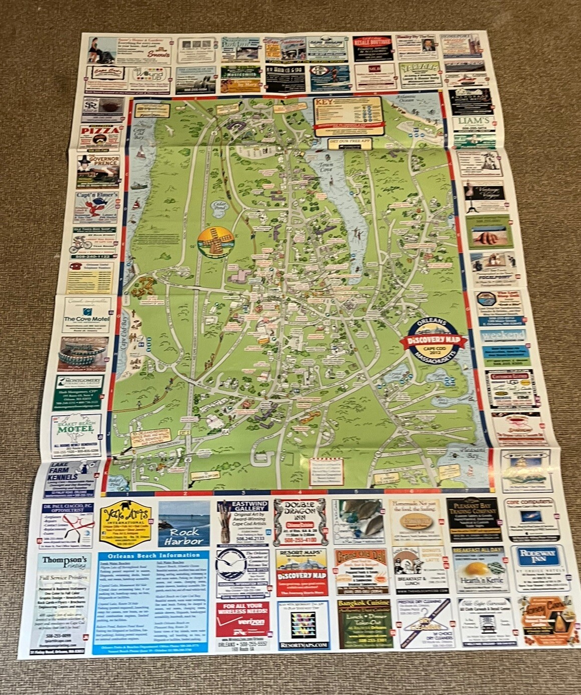 CHATHAM & ORLEANS CAPE COD MASSACHUSETTS DISCOVERY MAP 2012