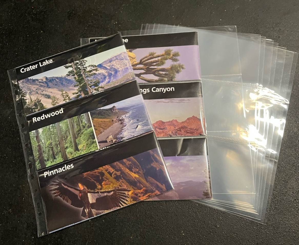 National Park And Monument Brochure 3 Pocket Horizontal Sleeves – Pack Of 10