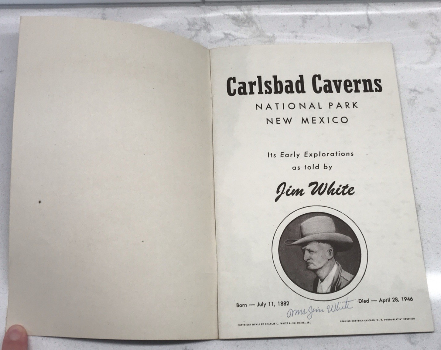 Jim White Carlsbad Caverns National Park Souviner Booklet & Post Cards 2 RPPC