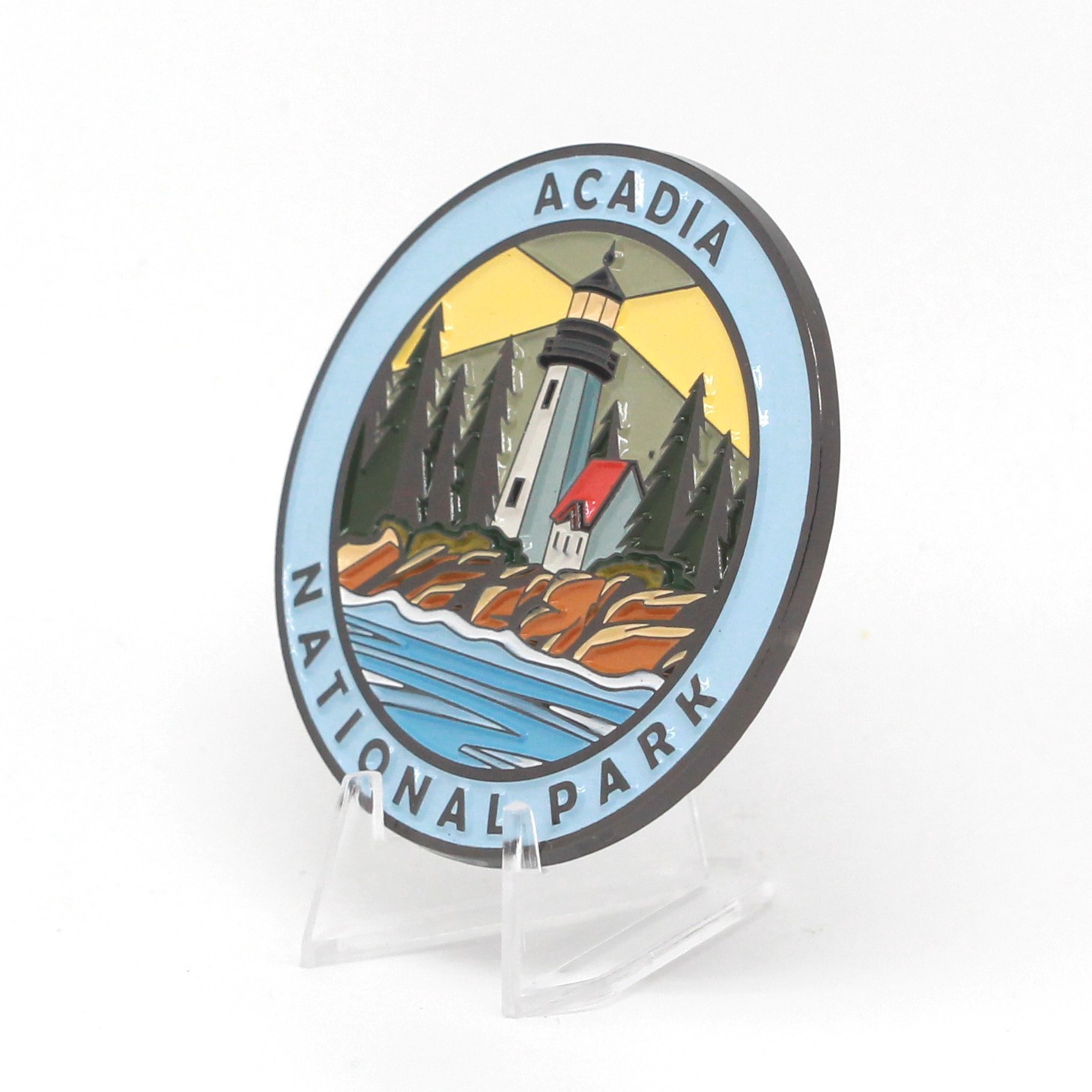 Cre8Travel Acadia National Park Collectible Magnet – Enamel Finish, 52mm NEW