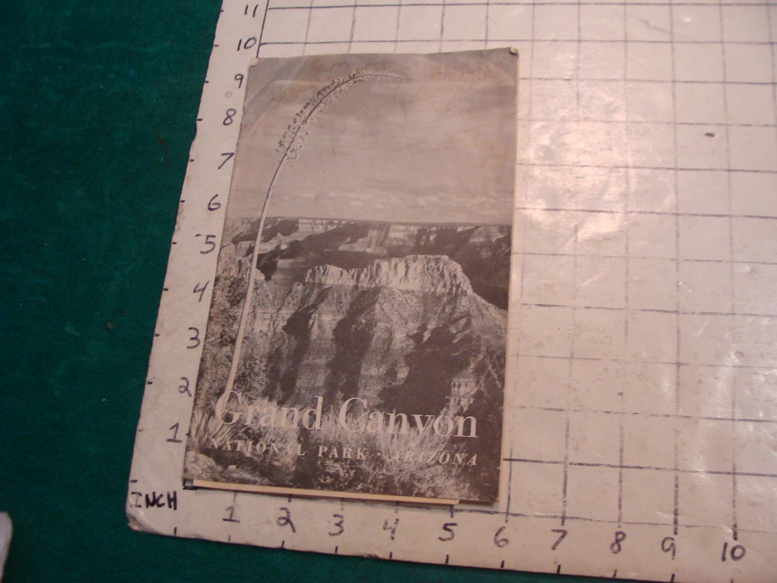 vintage travel paper: 1949 GRAND CANYON national park arizona, stained but cool