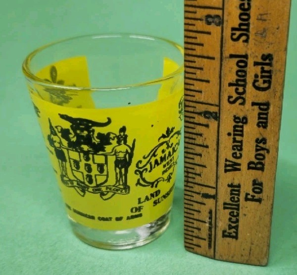 Vintage JAMAICA WEST INDIES Souvenir Shot Glass