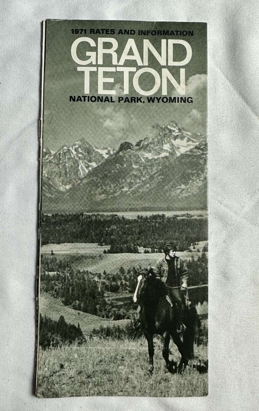 Rare 1971 Travel Brochure Of Grand Teton National Park Wyoming Ephemera 14 Pages