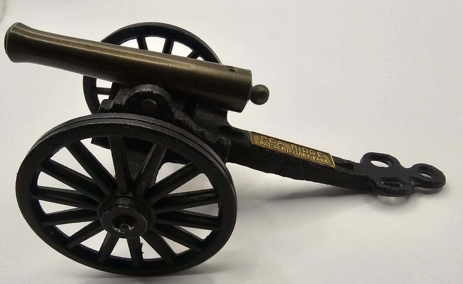 Vtg Miniature Replica Cannon Pea Ridge National Military Park 4.5″ Cast Iron