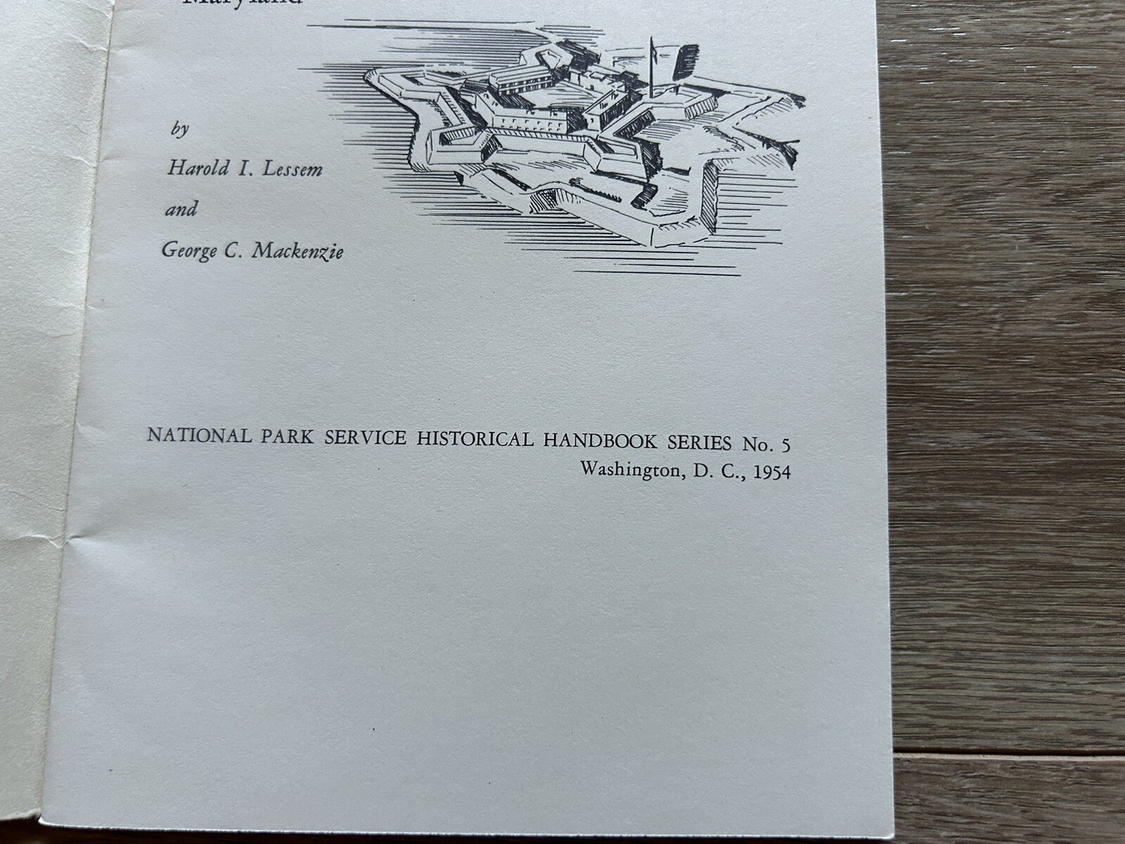 Vintage 1954 Fort McHenry National Monument & Historic Shrine Maryland Handbook