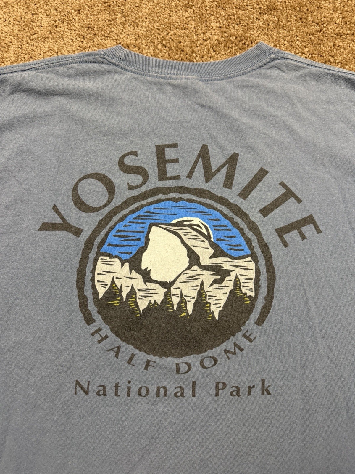 Vintage Yosemite Half Dome National Park Bear Long Sleeve T Shirt Adult Large