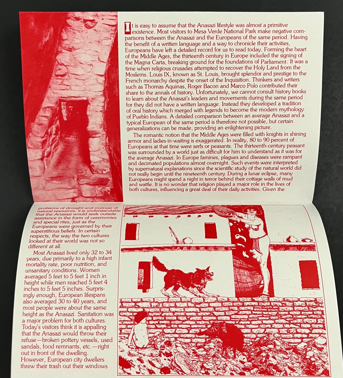 1980s Mesa Verde National Park CO Balcony House Vintage Trail Guide Booklet