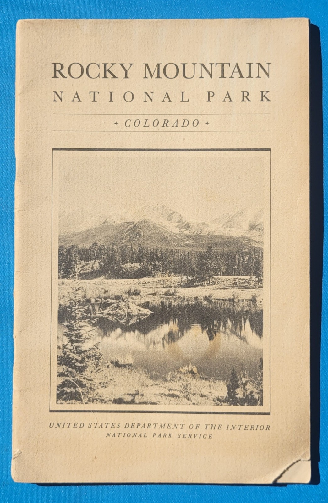 1935 Rocky Mountain National Park Service CO US Dept of Interior Maps Colorado