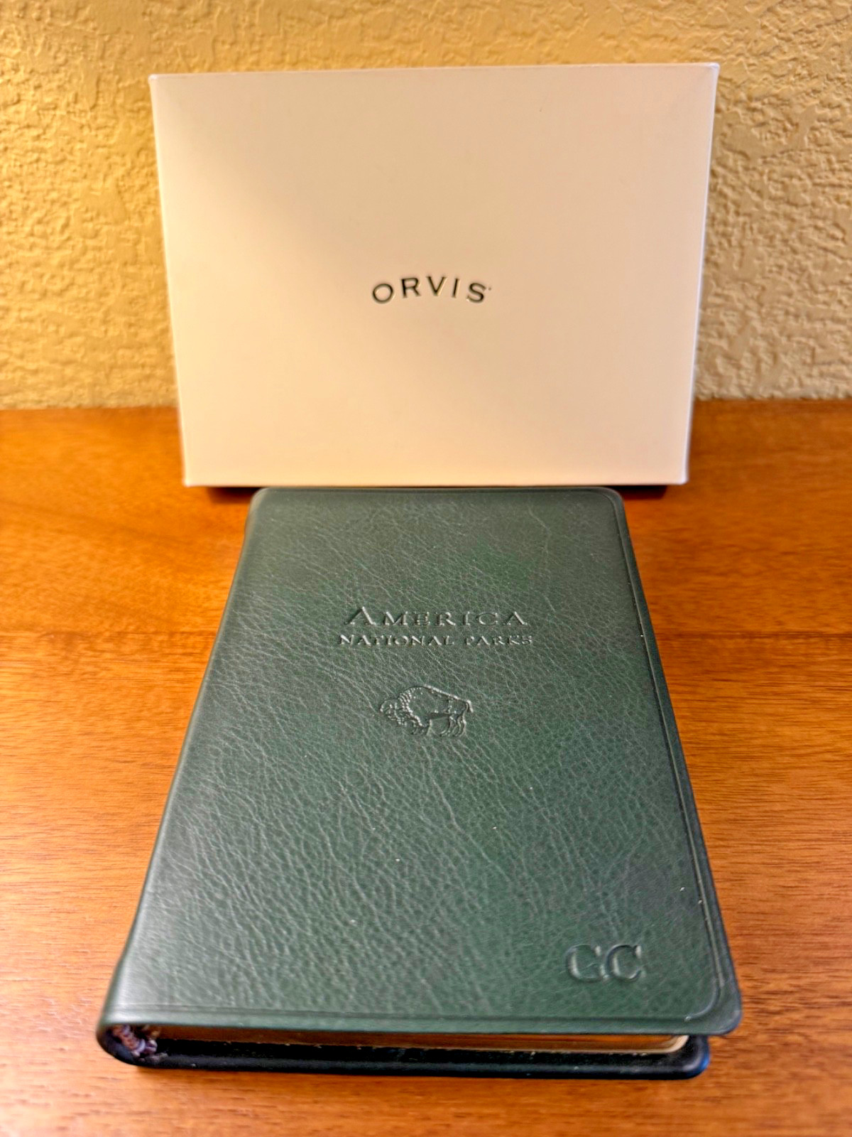 Orvis national park guide book leather bound new in box