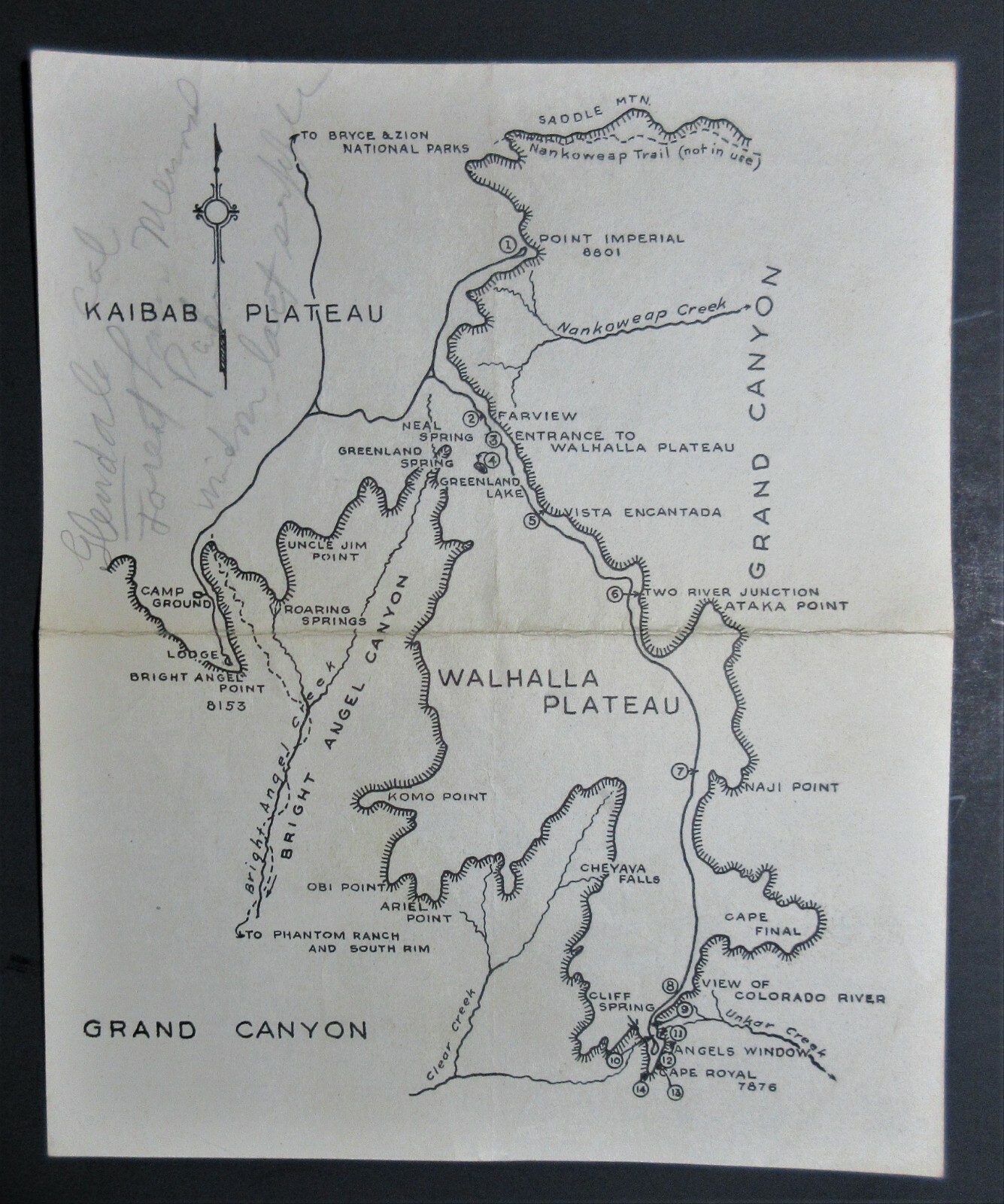 1933-4 Grand Canyon National Park Traveler Information by National Park Service
