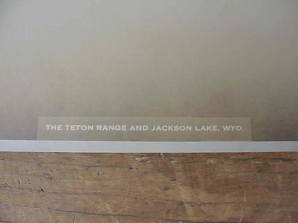 Teton Range & Jackson Lake Wyoming 1923 Panorama Photo Schnitzmeyer Rare NPRR