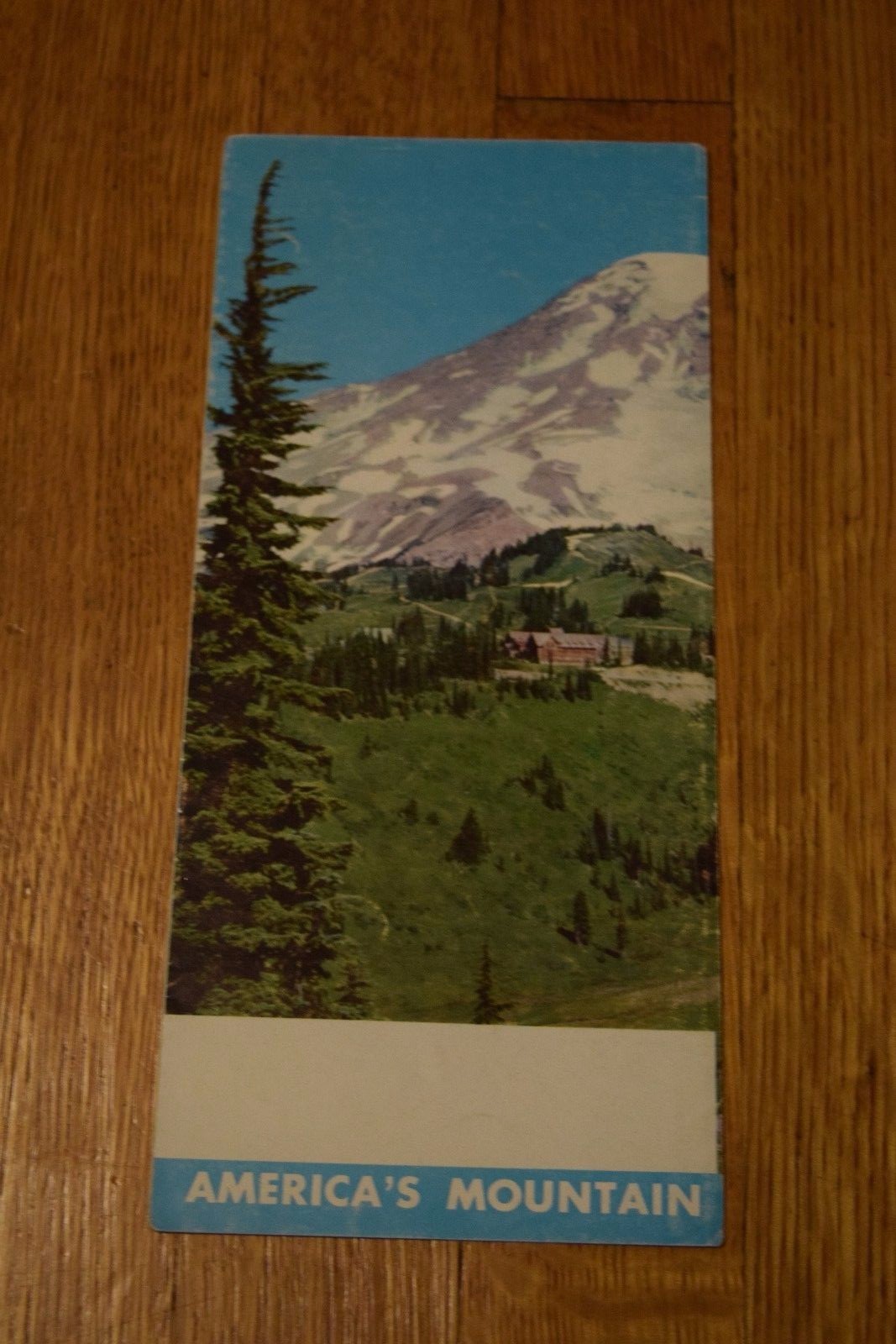 1966 Mount Rainier National Park Travel Sight-Seeing Brochure Mid-Century